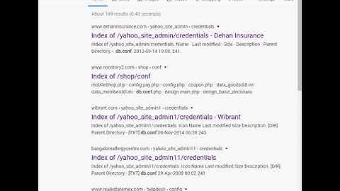 Google Dork: Find db.conf Files which contain Database Passwords