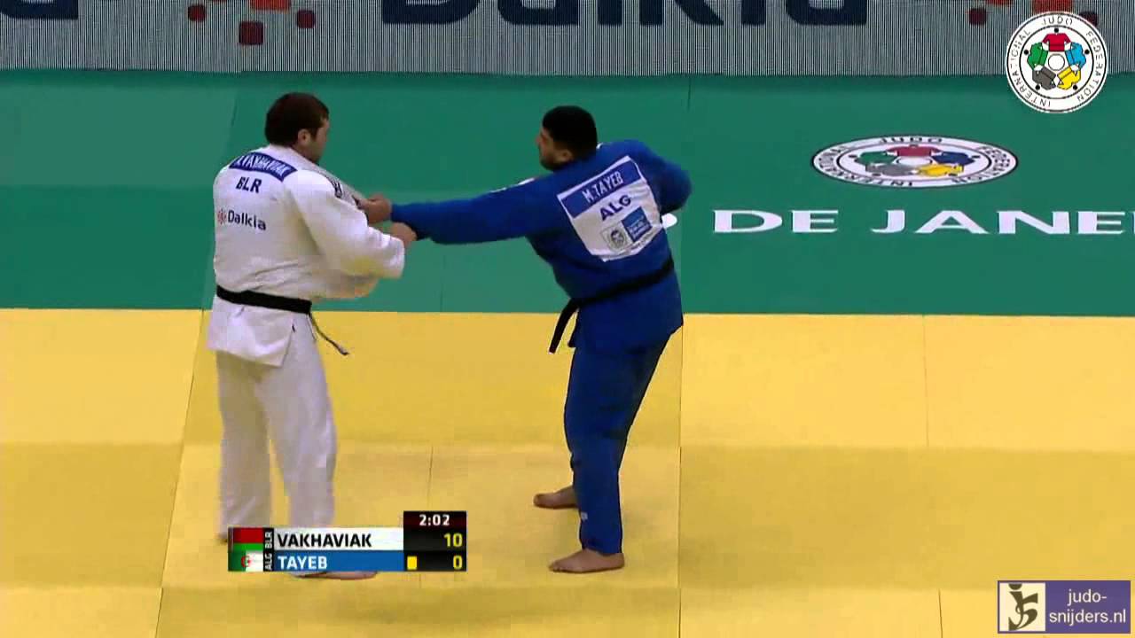 Judo 2013 World Championships Rio de Janeiro: Vakhiaviak (BLR) - Tayeb (ALG) [+100kg]