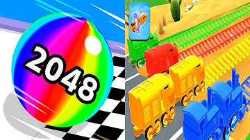 Ball Run 2048 VS Shape-shifting - All Levels SpeedRun Gameplay Android iOS Ep1
