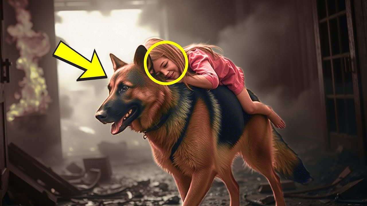 Ένας γενναίος σκύλος πηδά μέσα στη φωτιά για να σώσει ένα κορίτσι από το φλεγόμενο σπίτι!