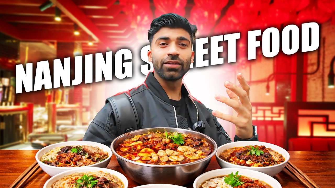 Trying Chinese Street Food in Nanjing | Do They Eat Duck Blood?