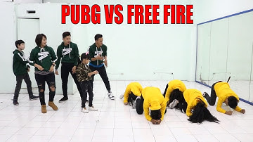 BATTLE DANCE FREE FIRE  VS PUBG - BEHIND THE SCENE