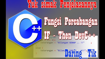 BELAJAR CPPDROID #6  : Fungsi Percabangan IF didalam C++ Versi Android