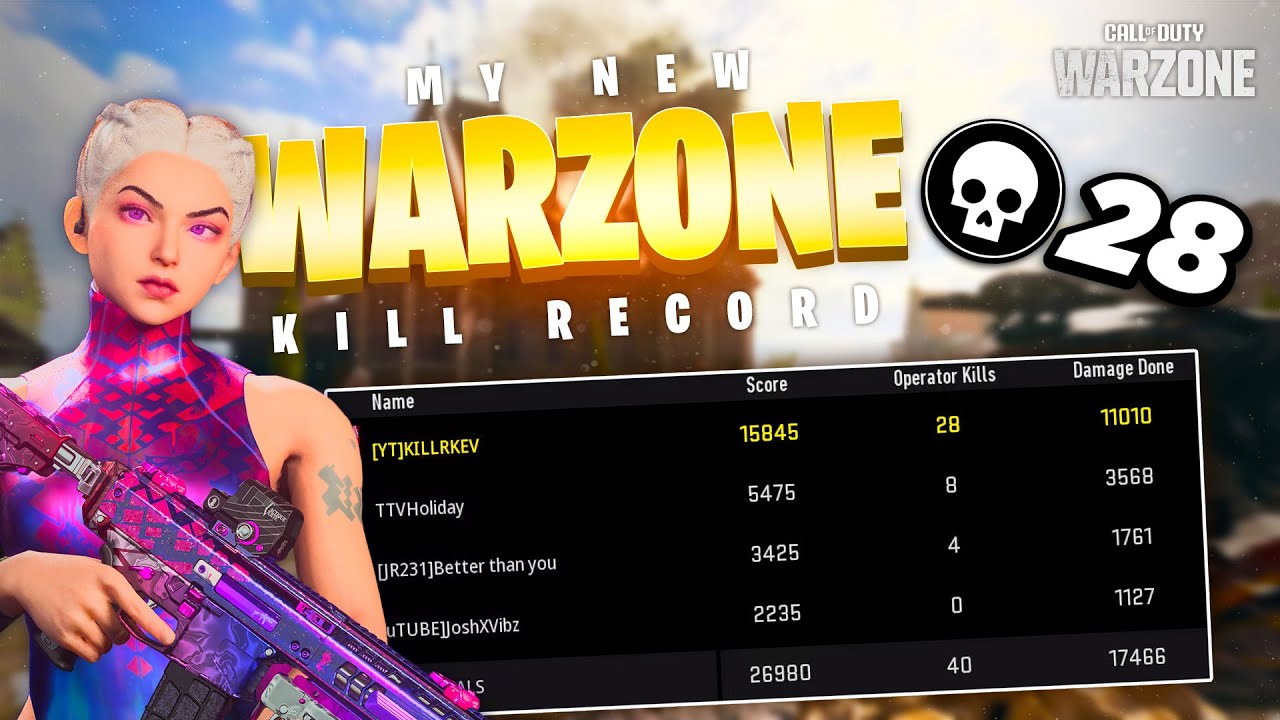 28 Kill Cod *28 KILLS* 🔥 TIED MY WARZONE 1 KILL RECORD ON VONDEL 🔥🤯 - YouTube