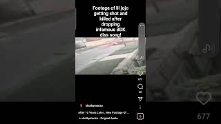 footage of lil Jojo shooting after dropping BDK diss track