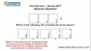 Abstract Reasoning - Fire Service Series (ACT)