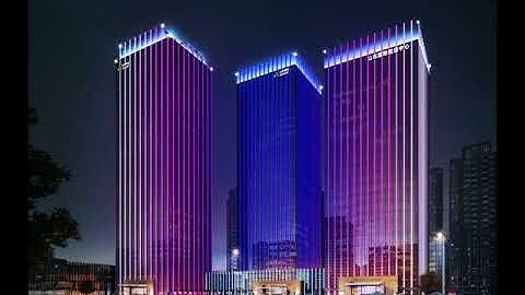Project Design Video Display   whole building lighting by dmx512 LED linear light