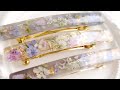 レジン♡新発売のレジンとオススメ押し花で作るヘアバレッタ♡How to make resin hair accessories.