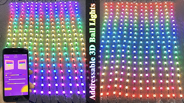 Addressable RGB Digital 3D Ball Bulb Lights, DC24V 360-degrees emitting Custom SPI LED Pixel String
