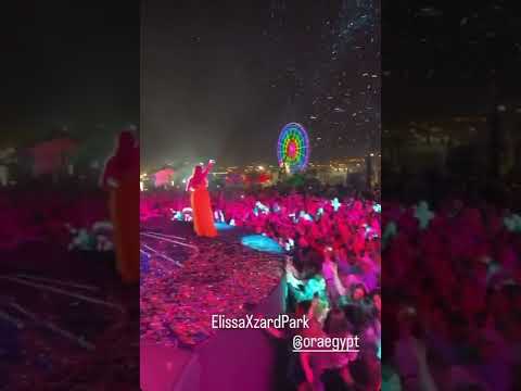 اواخر الشتا اليسا من حفلتها في الشيخ زايد