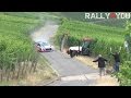 Neuville almost crash with a tractor  rally deutschland test 2015