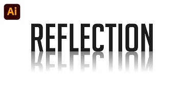 How to Create Reflection Text Effect in | illustrator Tutorial |  Graphic Design Tutorial