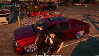 Going to a truckmeet on my dropped gmc #SocalRP #GTAVMods #Takuache