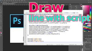 photoshop cc draw line with script