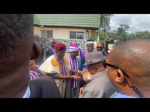 Traditional Leaders Welcome President Boakai To Nimba County THE SWEET LAND OF LIBERTY