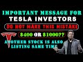 Don't Make This Mistake | Important Message For Tesla Investors