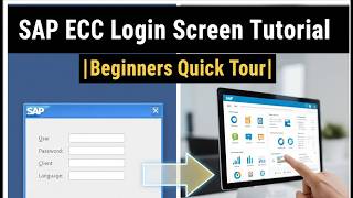 SAP ECC Login Screen Tutorial |Beginners Quick Tour|Full Feature Overview|First for New Users|#sap
