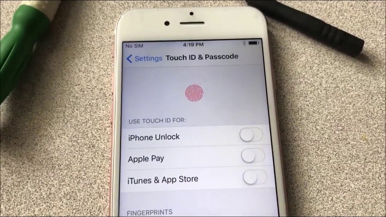 why your iphone might be getting the "Touch ID Failed" error