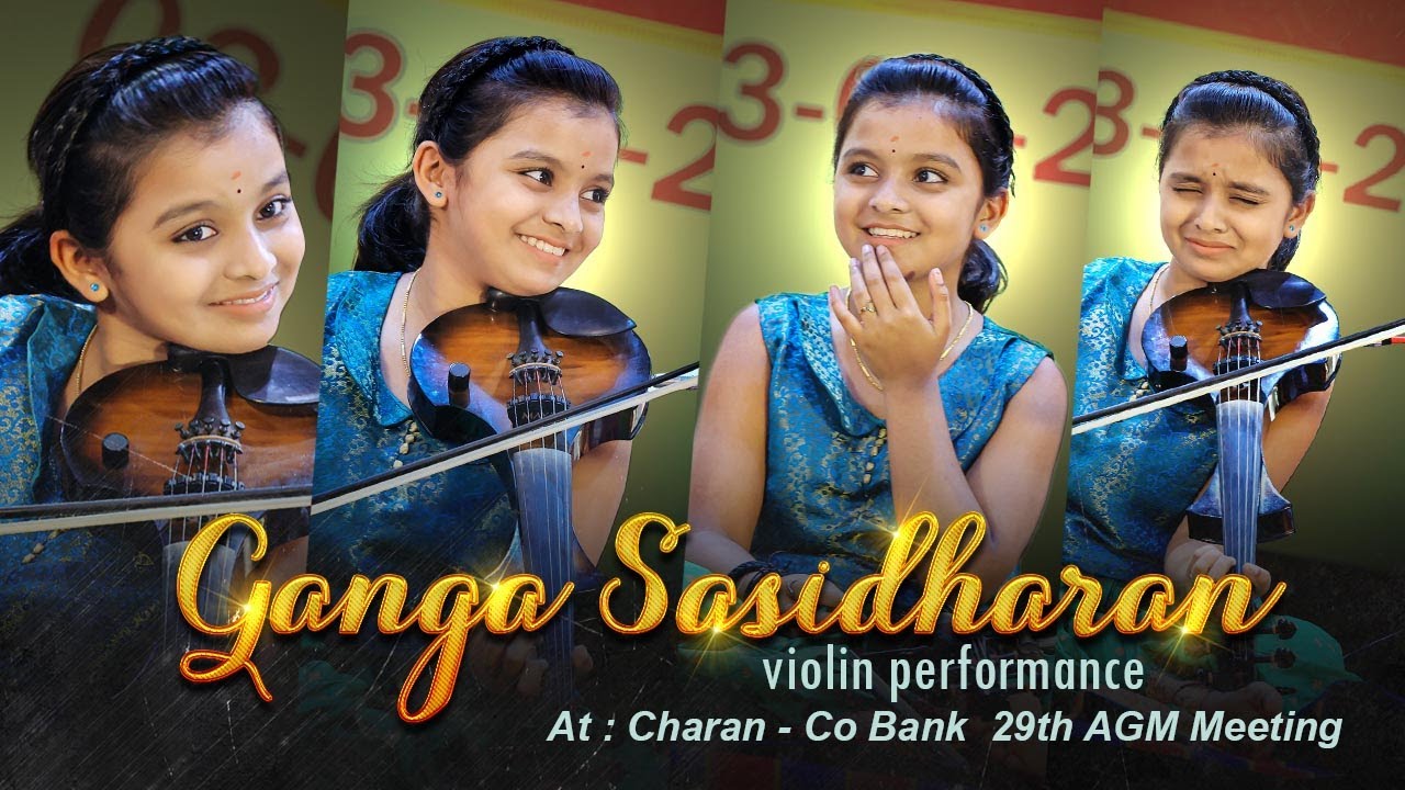 Ganga Sasidharan II violin performance II Charan-Co Bank 29th  AGM Meeting I Kishore CLicks II 2025