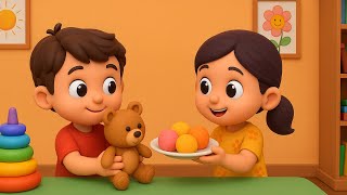 Sharing Is Caring Song     Hindi Nursery Rhymes U0026 Kids Cartoon By Dp Kids Tv