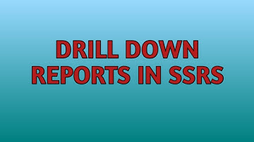 Drill Down Reports in SSRS | BIDS | SQL
