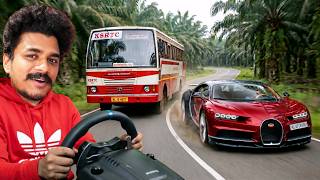 Bugatti VS KSRTC Bus Race in Kerala Gone Wrong 🔥Maalbro Gaming screenshot 3