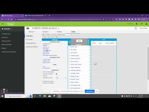 Setting up your Gradebook in Infinite Campus