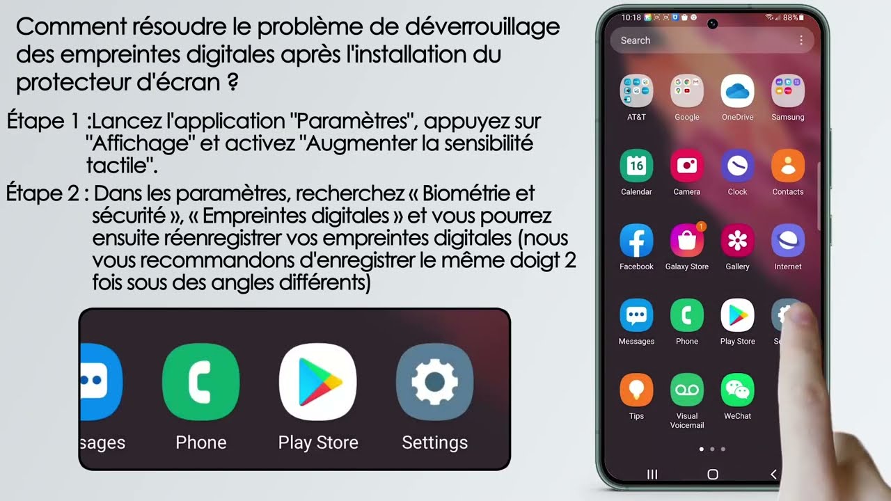 Comment résoudre le problème d'empreintes digitales après avoir placé