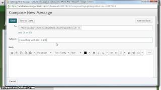 Email in Desire2Learn (D2L)