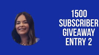 1500 Subscriber Giveaway Entry 2 from @Itsadeal