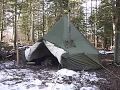 My 5 man arctic tent with a  knico alaskan wood stove