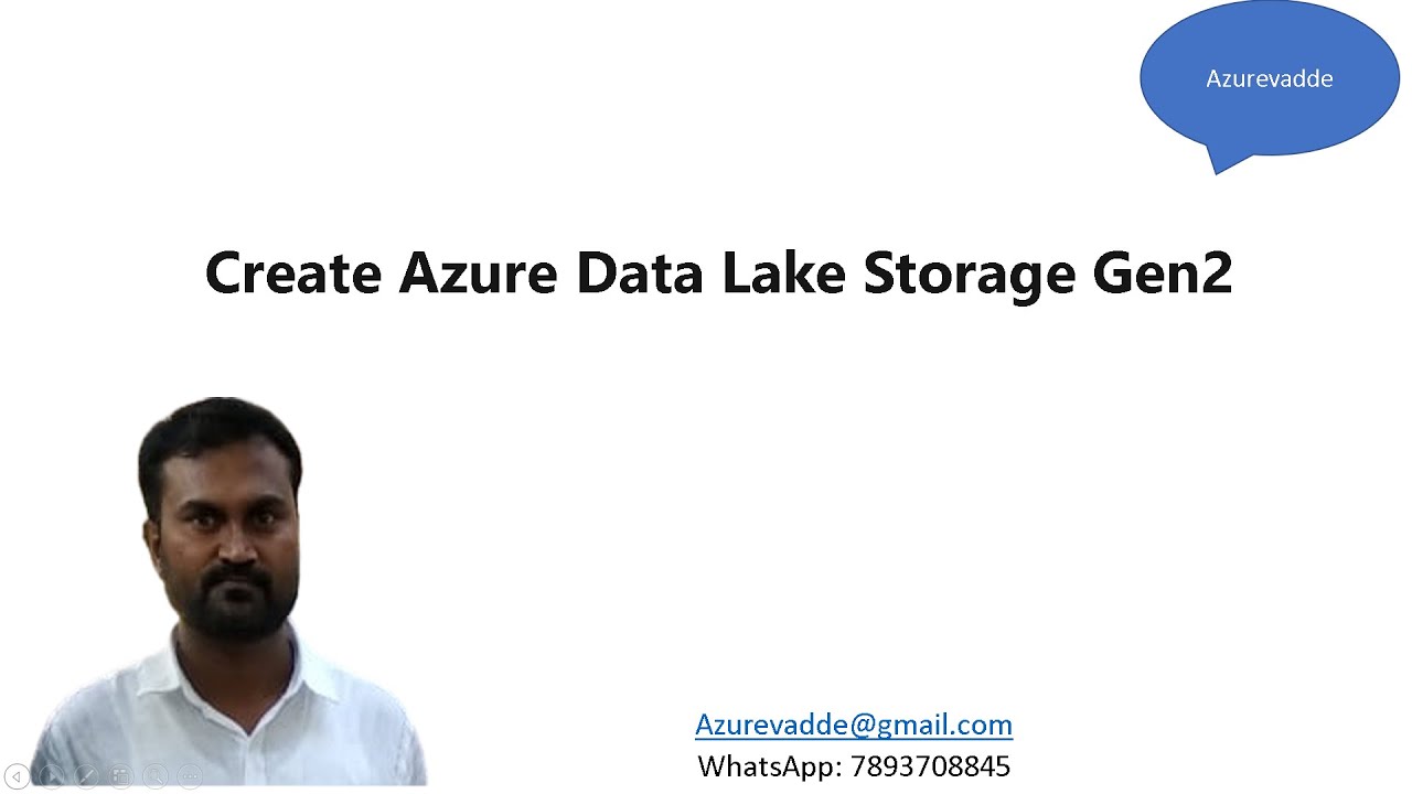 Create Azure data lake gen2 Storage - YouTube