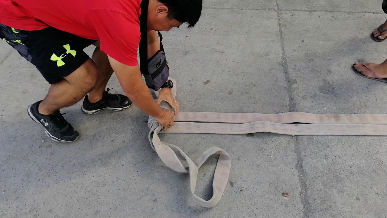 Self Locking Twin doughnut Roll Basic Fire Fighting Technique Fire Hose Management YouTube