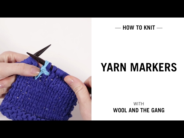 How to Knit: Placing a Stitch Marker 