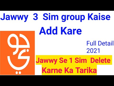 Jawwy 3 sim group bnane ka tariqa|Jawwy group kaise add kare|Jawwy group se number kaise delete kare