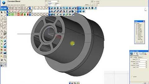 Creating A Cylindrical Solid in ViaCad 2d/3d Pro with Dividing Vanes for Use in CamBam