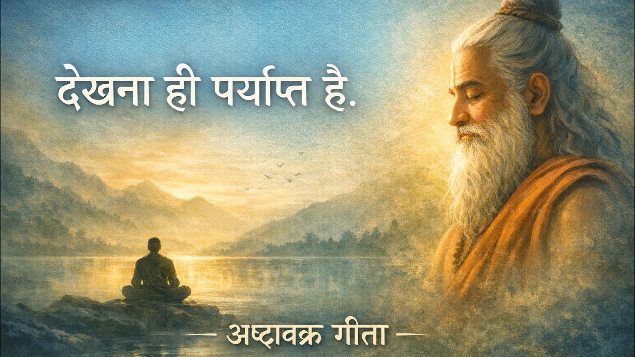 देखना ही पर्याप्त है | अष्टावक्र गीता से जीवन और शांति की सीख |