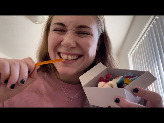 ASMR eating gummy candy!