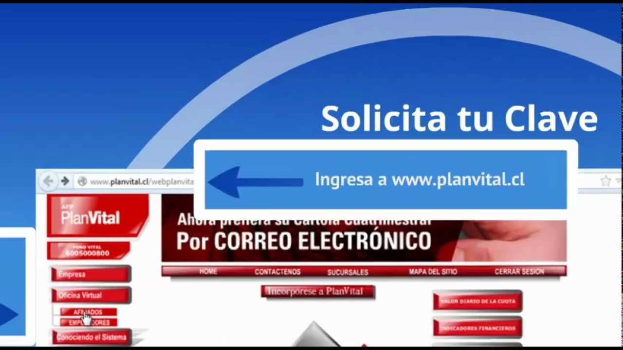 Solicitud De Clave Y Saldo Afp Planvital Youtube