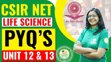 CSIR NET Life Science PYQs for Units 12 & 13 || CSIR NET COACHING IN CHANDIGARH #guruinstitute