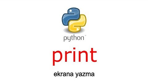 Python da print komutu