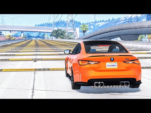 Cars vs 100 Speed Bumps #3 – BeamNG Drive | CrashBoomPunk