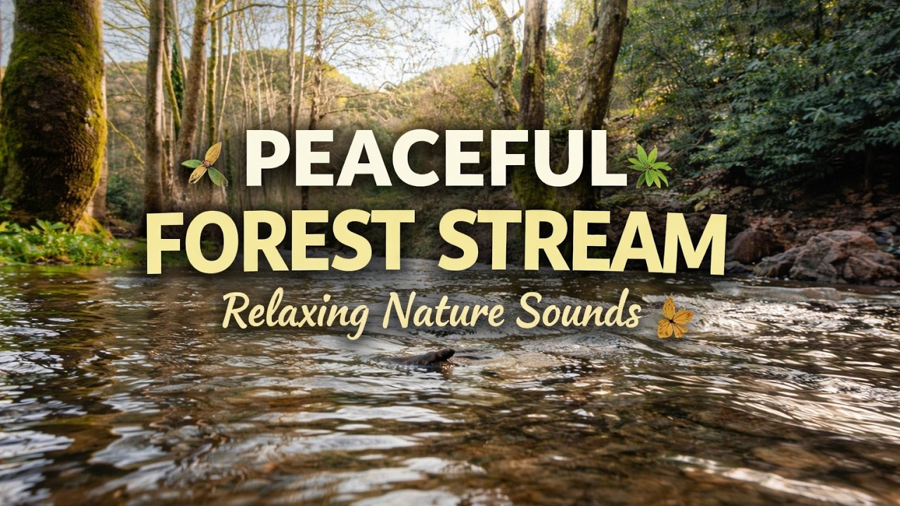 🔴 LIVE Forest River 🌿🌊 Birds Chirping 🐦 for Deep Sleep, Study & Meditation (Real Nature Sounds)