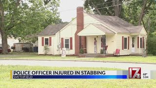 Police officer injured in Smithfield stabbing