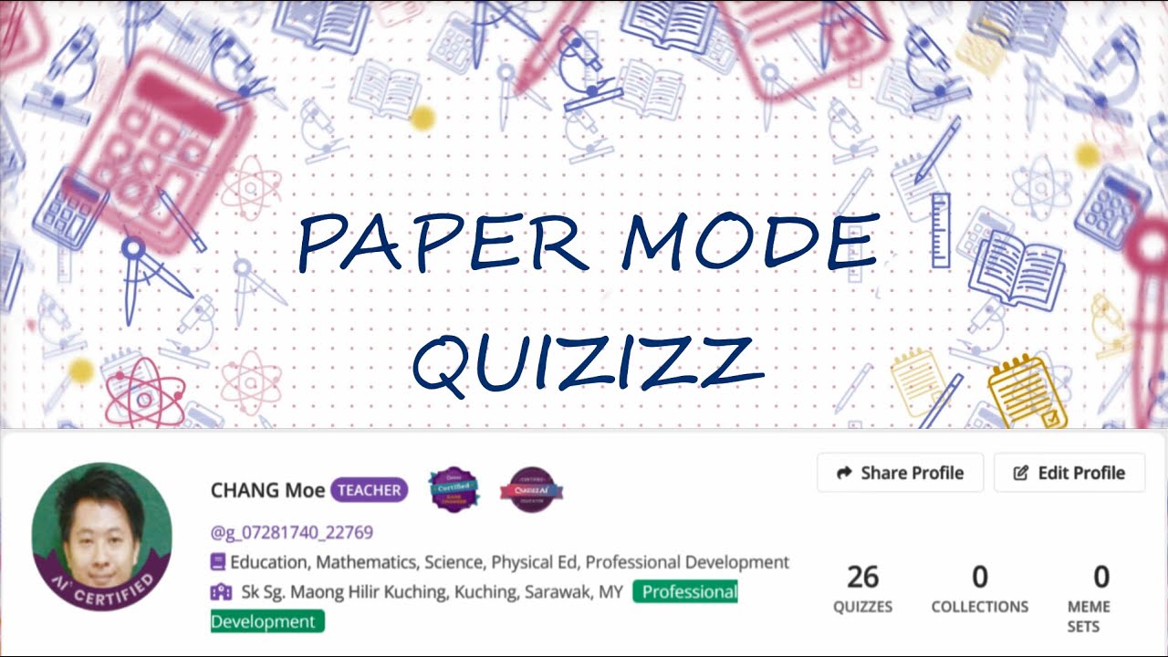 Paper Mode PAPER MODE ON QUIZIZZ - YouTube