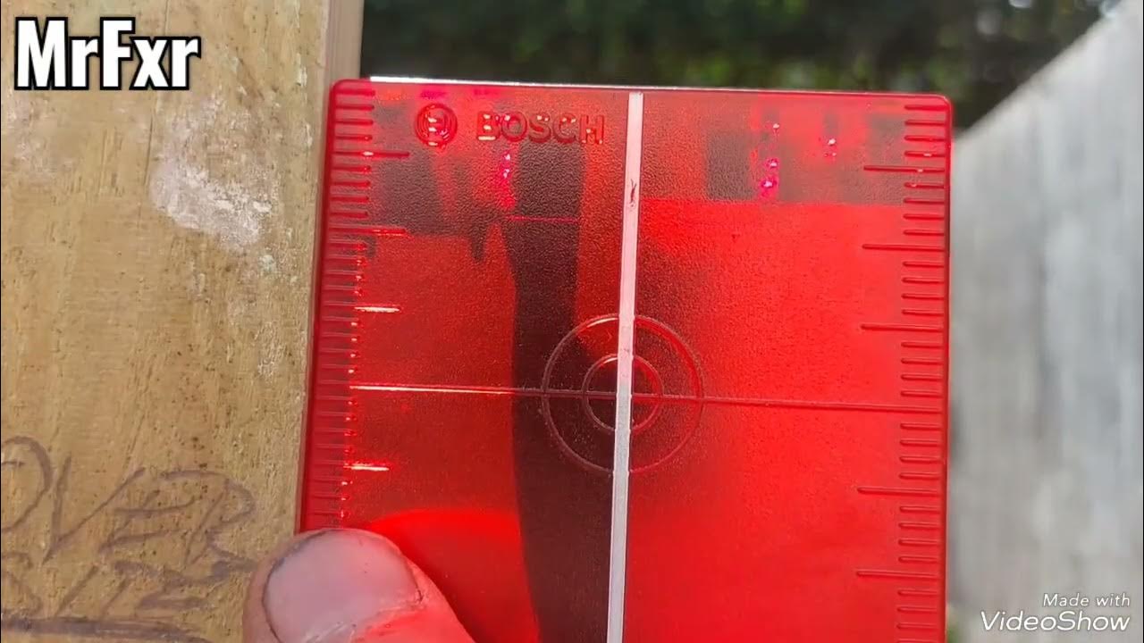 How to use laser level outside on sunny day 😎🌞 YouTube