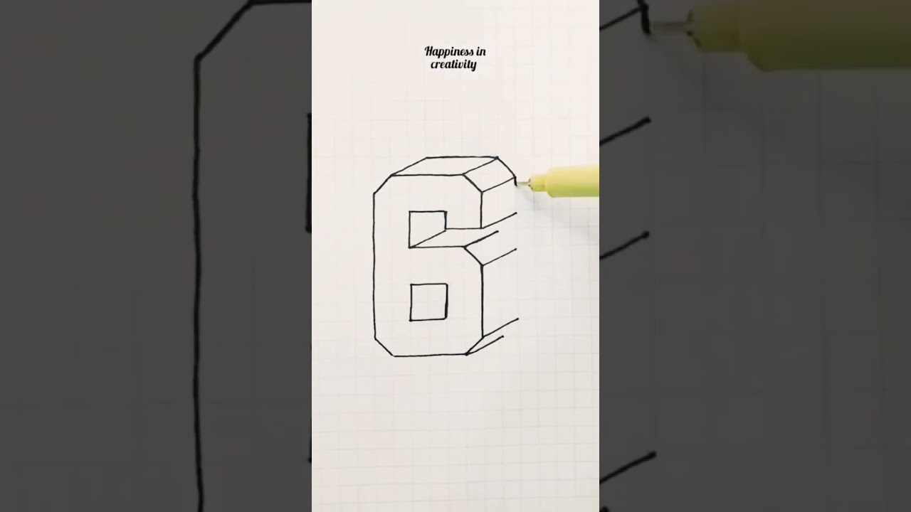3d Drawing Number 6 Shorts