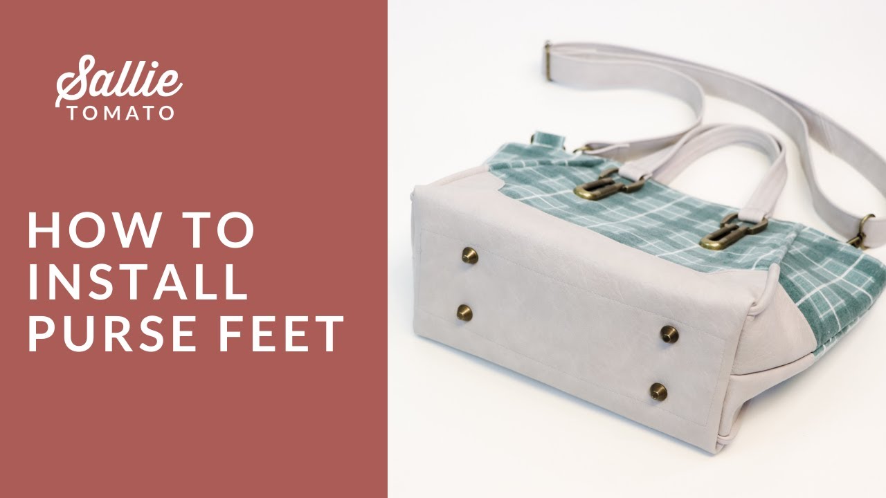 How To Install Purse Feet: Prongs With A Washer or A Screw 