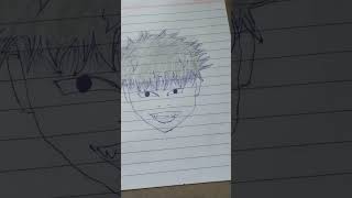 day level of drawing own anime character face #trending #viral #sketch #short