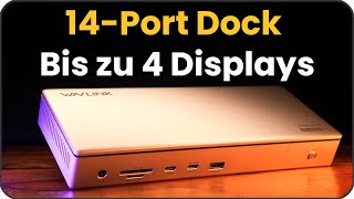 Docking Station für 4 Displays mit 2.5G LAN - USB 3.2 - SD/TF - für Windows &amp; Mac | WAVLINK DL7400
